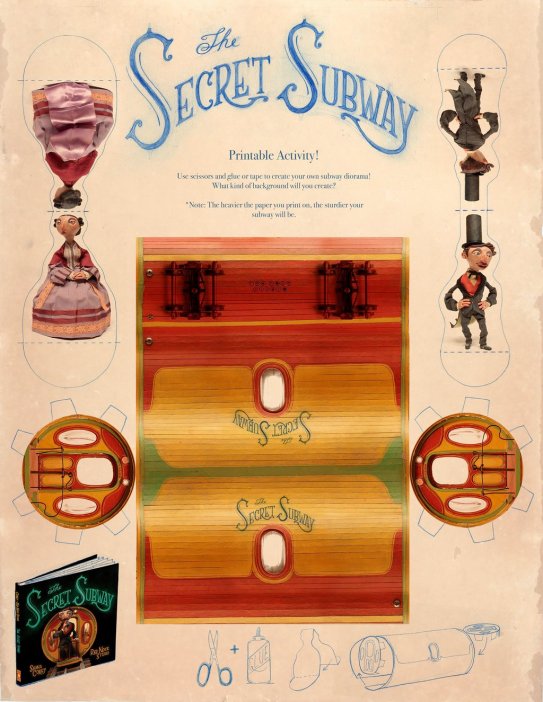 celebrate-picture-books-picture-book-review-the-secret-subway-chris-sickels-craft