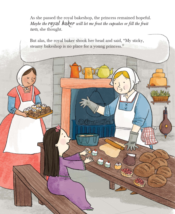 celebrate-picture-books-picture-book-review-the-princess-and-the-cafe-on-the-moat-kitchen