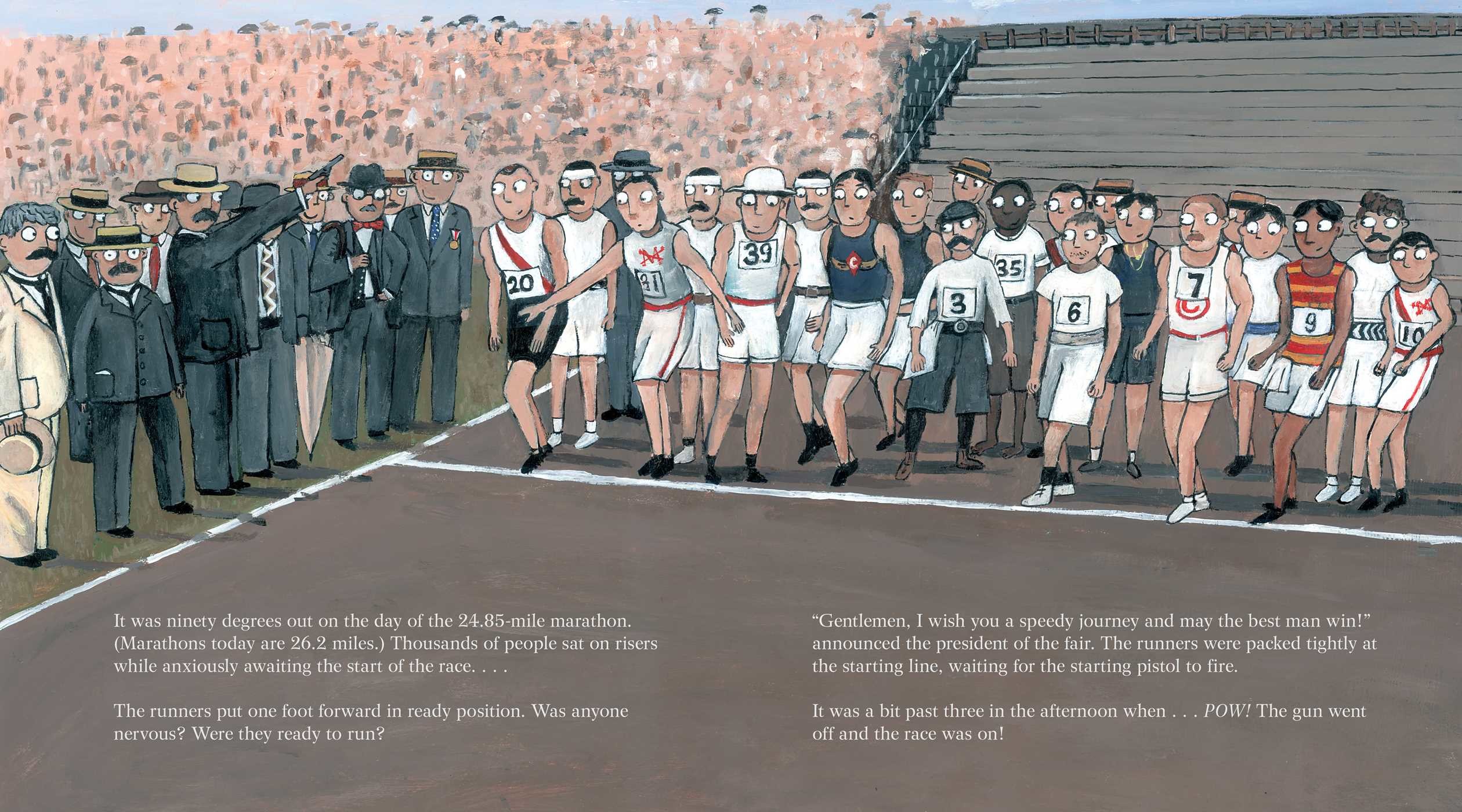 celebrate-picture-books-picture-book-review-the-wildest-race-ever-starting-line