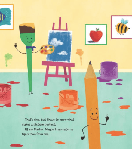 celebrate-picture-books-picture-book-review-pencil's-perfect-picture-paint-brush