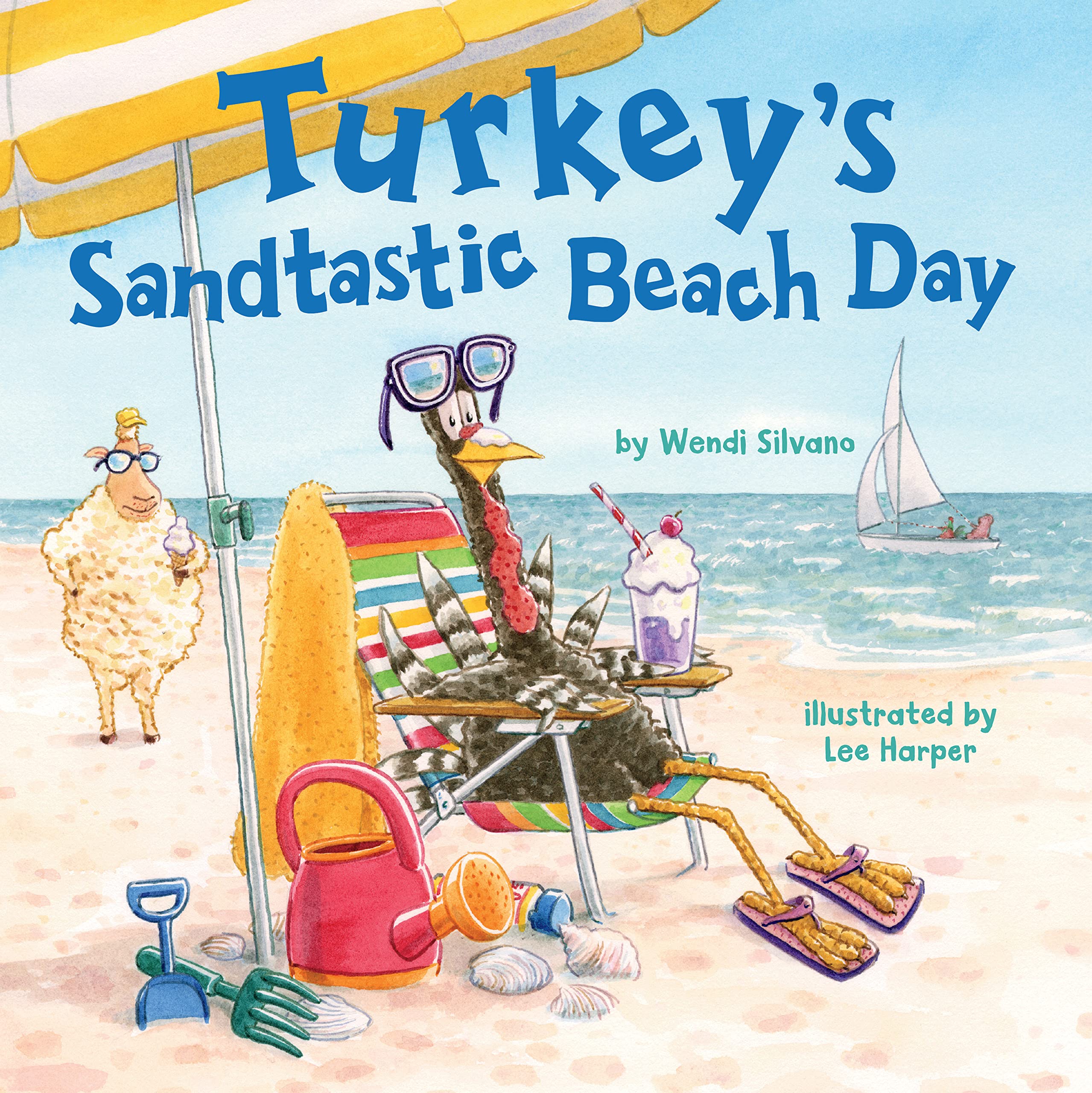 celebrate-picture-books-picture-book-review-turkey's-sandtastic-beach-day-cover